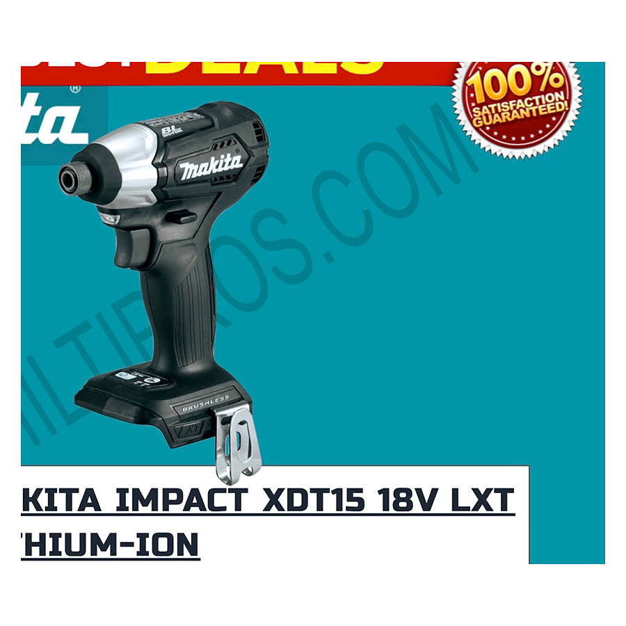 MAKITA XDT15ZB 18V LXT Lithium-Ion Sub-Compact Brushless Cordless Impact Driver