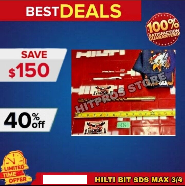 HILTI BIT SDS MAX 3/4" X 13-1/2" PREOWNED