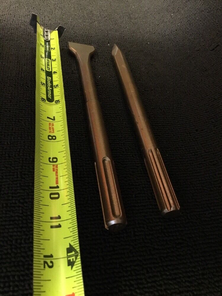 HILTI CHISEL FLAT 1-1/2" X 11" PLUS POINTED 11" PREOWNED
