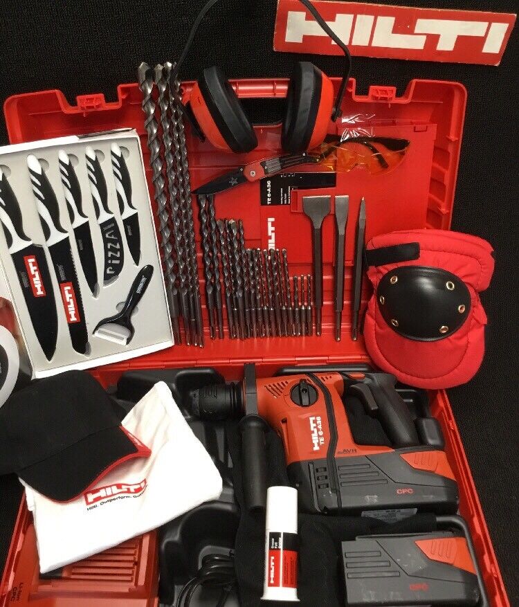 HILTI TE 6 A-36 HAMMER DRILL, NEW, FREE KNIFE SET, BITS, EXTRAS, FAST SHIP