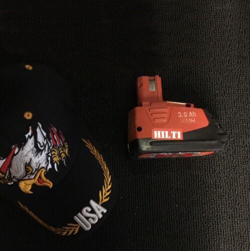 HILTI 12V BATTERY 3.0AH - SFB126, PREOWNED, FREE HAT