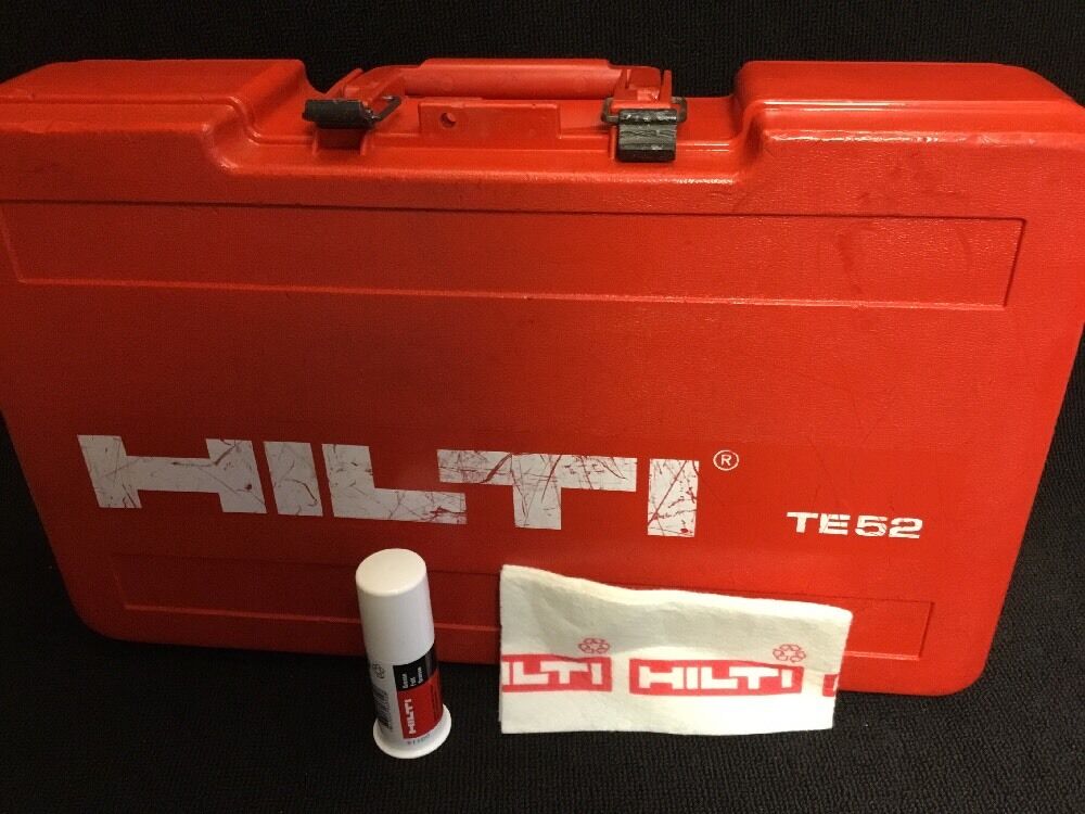HILTI TE 52 CASE (THIS IS ONLY CASE), PREOWNED, FREE HILTI GREASE, FAST SHIP