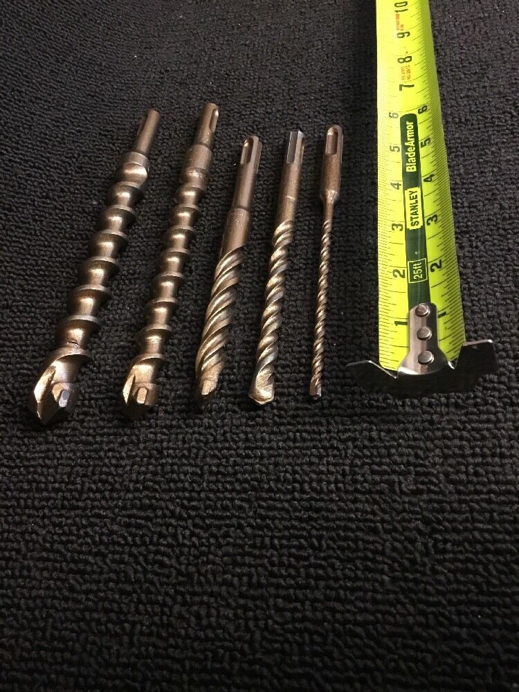 HILTI - DEWALT BITS SDS PLUS 3/4", 5/8", 1/2", 3/8", 3/16", PREOWNED