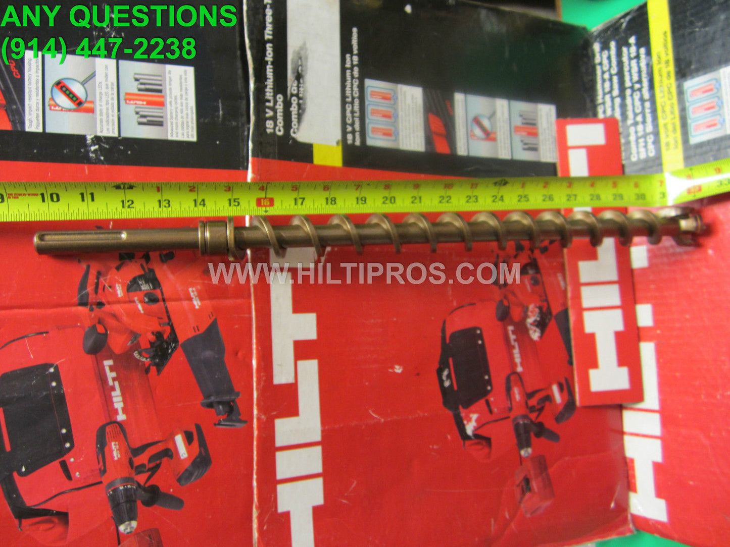 HILTI BIT TE-Y GB 1-1/2" x 23" PREOWNED