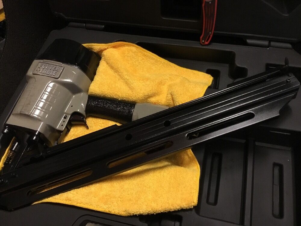 PORTER CABLE FASTENER ANGLE NAILER 2" - 3-1/2", PREOWNED, FREE LASER, FAST SHIP