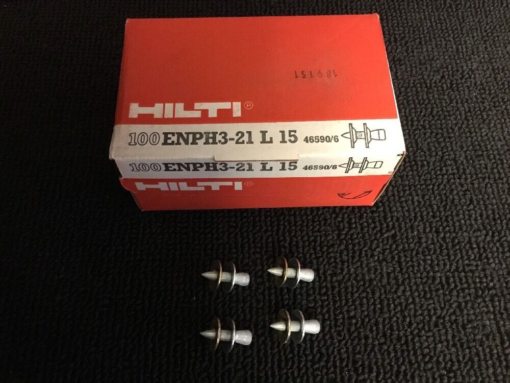 HILTI SHEET METAL 1" NAILS (100X) ENPH3-21, NEW, FREE HAT