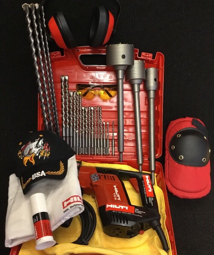 HILTI TE 5 PREOWNED, FREE BITS, LOT OF EXTRAS,