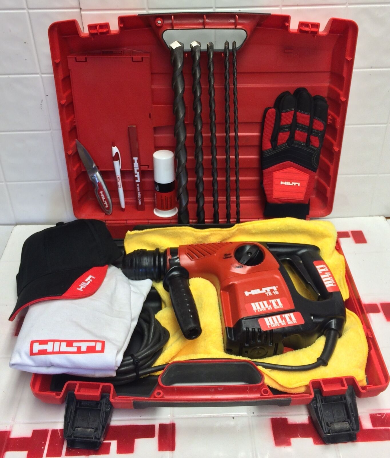 HILTI TE 16, PREOWNED, STRONG, FREE BITS, HILTI EXTRS,