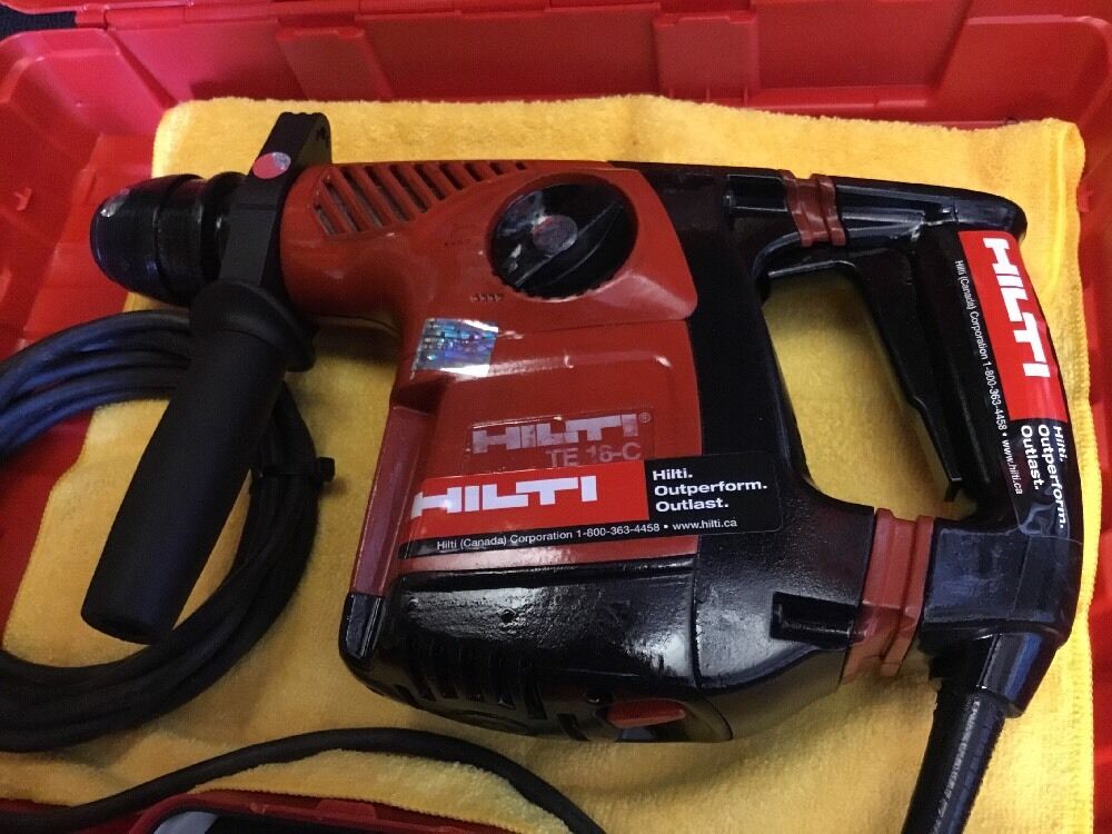 HILTI TE 16-C PREOWNED, FREE LASER METER, BITS, A LOT OF EXTRAS