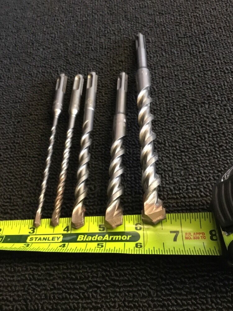 HILTI -BOSH BIT SDS PLUS, 5/8", 1/2", 3/8", 1/4", 3/16",NEW, FREE HAT