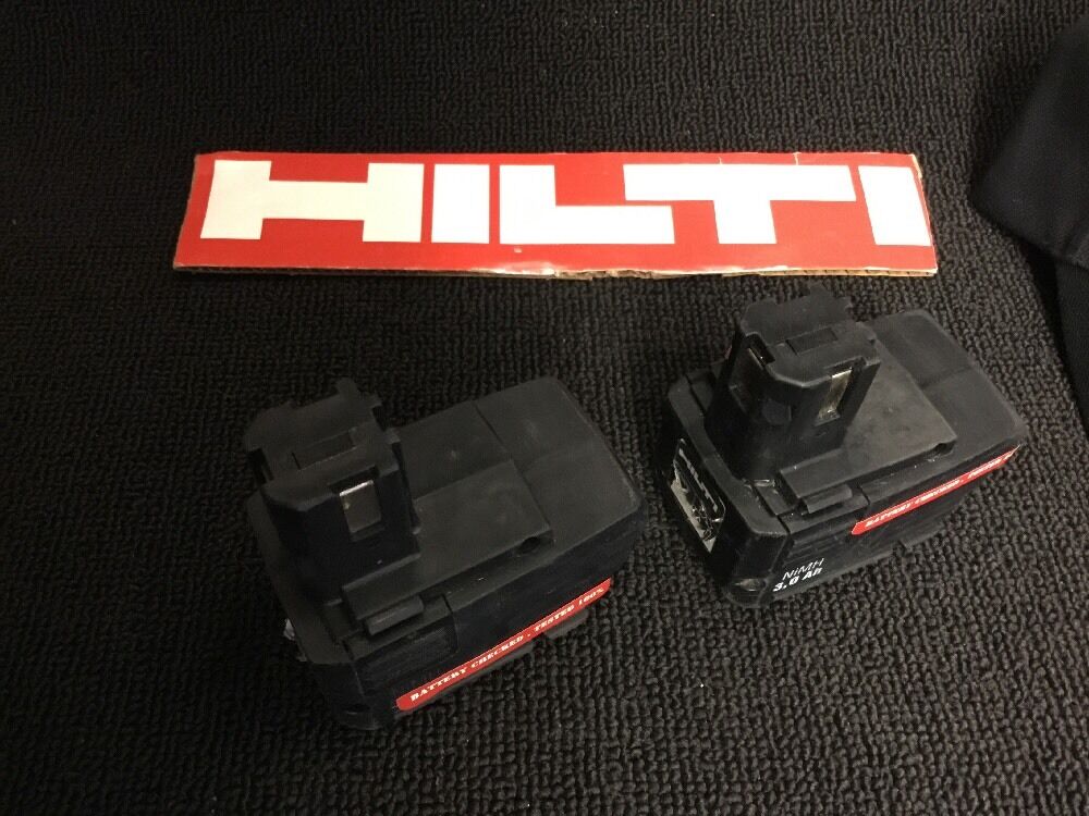 HILTI BATTERY SFB 105 3.0AH -2 BATTERIES, PREOWNED