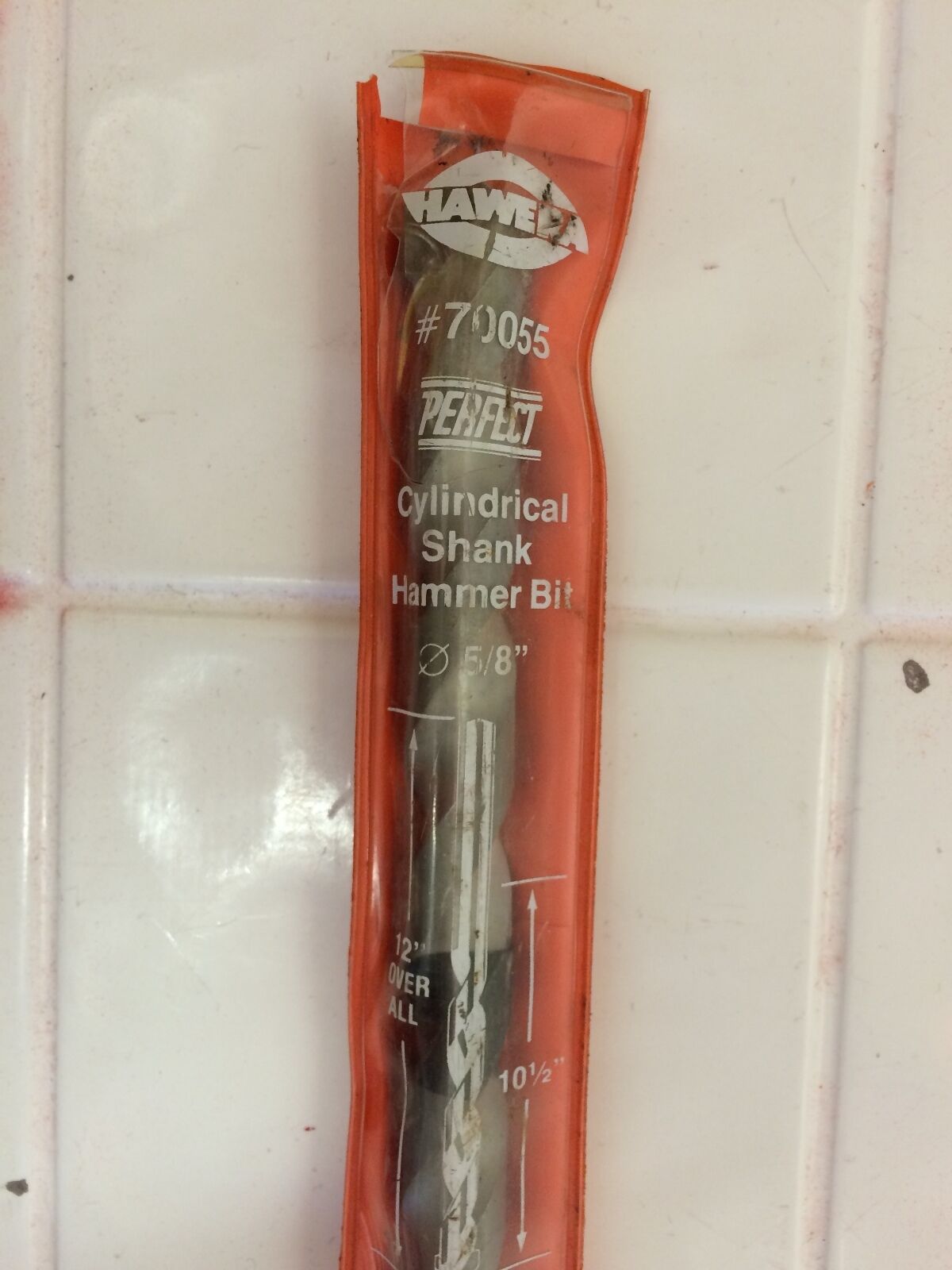 CYLINDRICAL SHANK HAMMER BIT 5/8", PREOWNED, MINT CONDITION