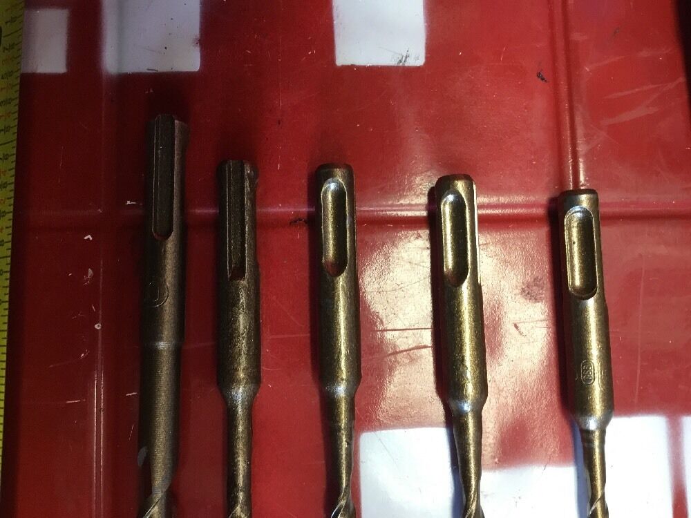 HILTI DRILL BIT 3/8", 1/4", 3/16" SDS PLUS, SET OF 5