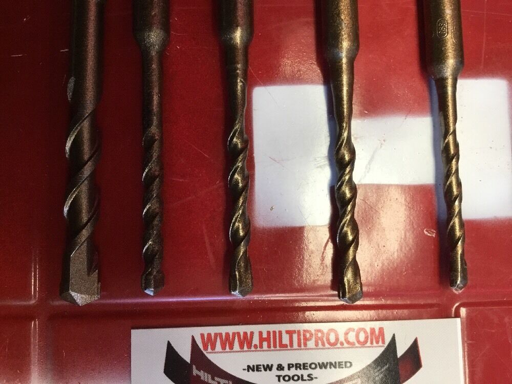 HILTI DRILL BIT 3/8", 1/4", 3/16" SDS PLUS, SET OF 5