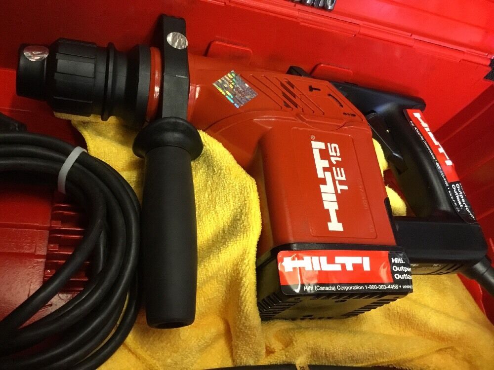 HILTI TE 15, EXCELLENT CONDITION, FREE LASER METER, BITS, AND EXTRAS