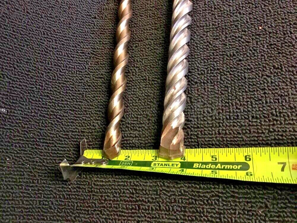 HILTI - DEWALT BITS SDS PLUS 7/8" X 12" AND 5/8" X 11" PREOWNED, HAT