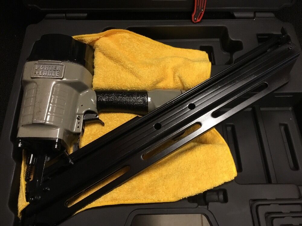 PORTER CABLE FASTENER ANGLE NAILER 2" - 3-1/2", PREOWNED, FREE LASER, FAST SHIP