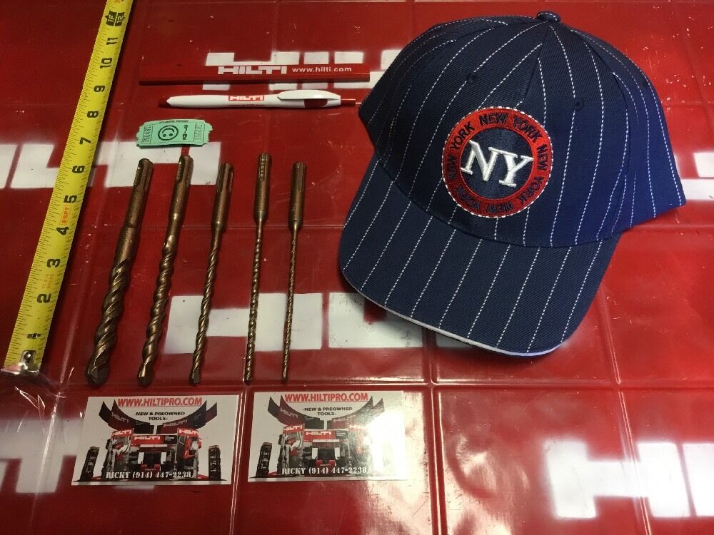 HILTI DRILL BIT 1/2", 1/4", 3/8" SDS PLUS, SET OF 5