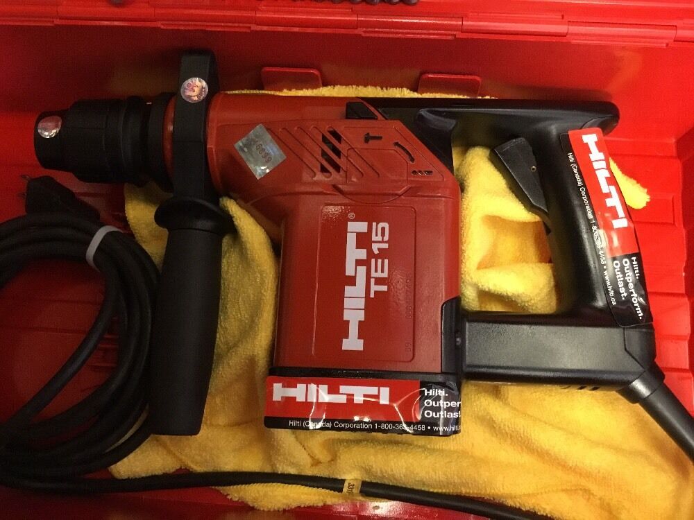 HILTI TE 15, EXCELLENT CONDITION, FREE LASER METER, BITS, AND EXTRAS