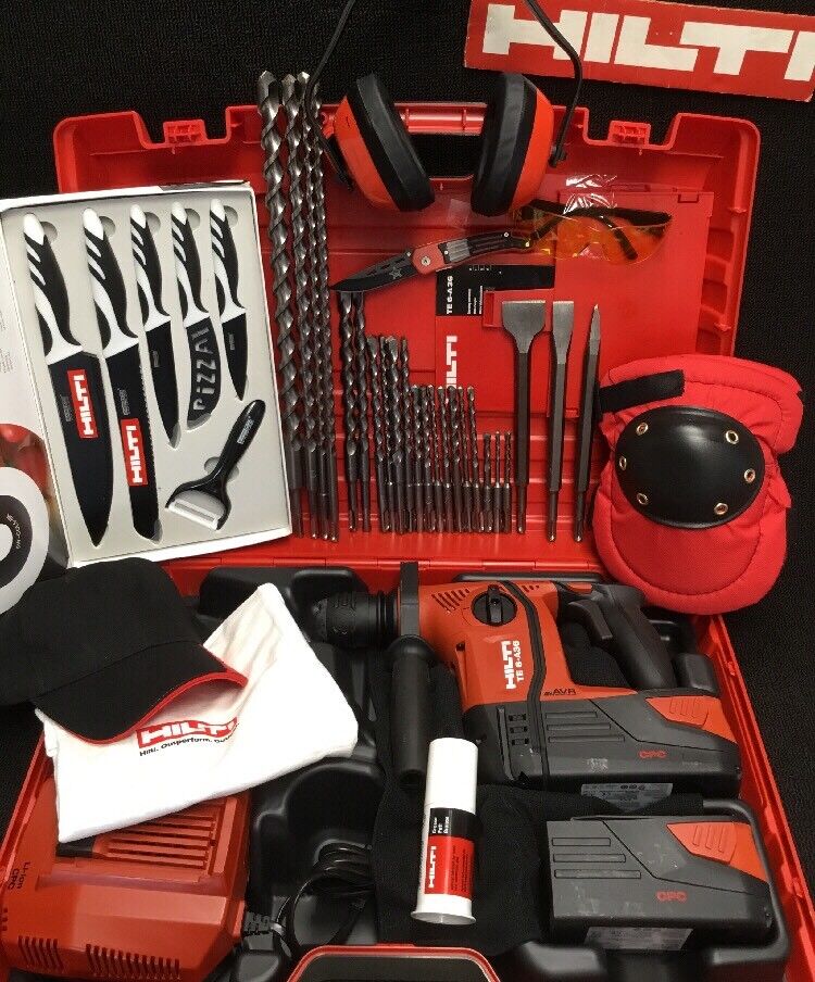 HILTI TE 6 A-36 HAMMER DRILL, NEW, FREE KNIFE SET, BITS, EXTRAS, FAST SHIP