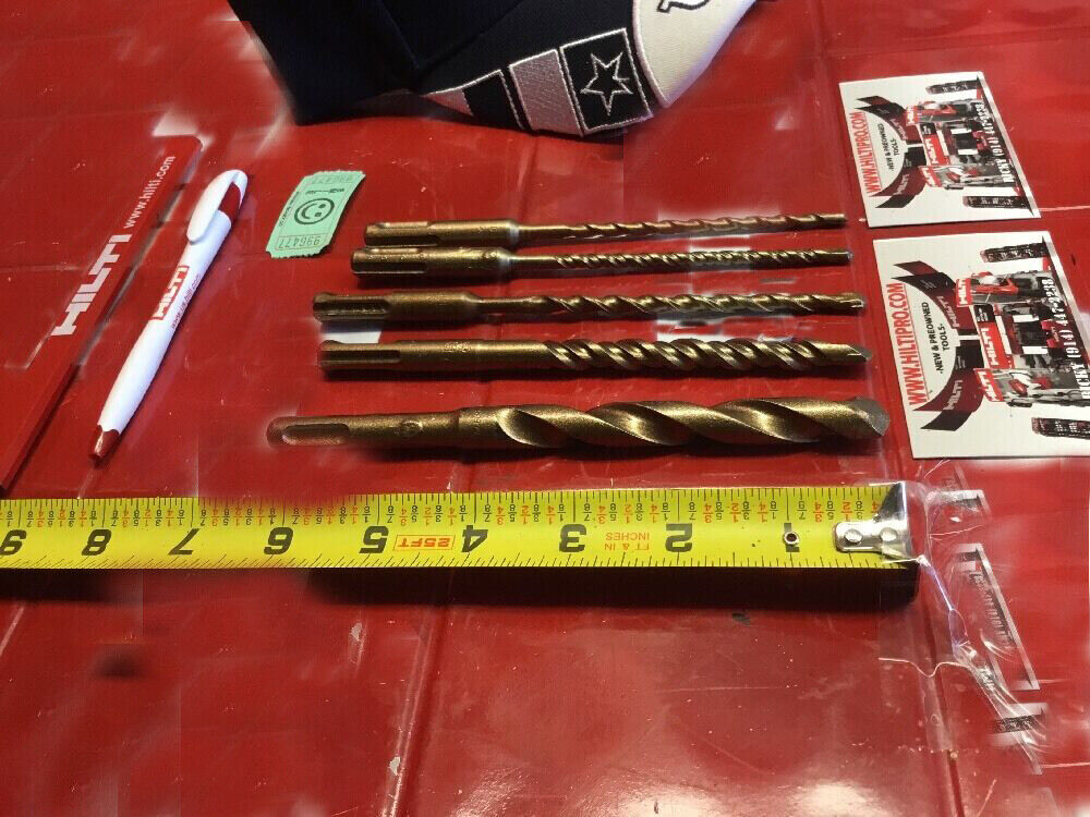 HILTI DRILL BIT 1/2", 3/8", 1/4" SDS PLUS,