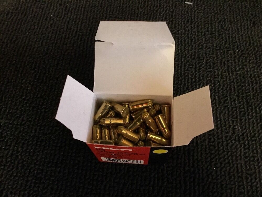 HILTI 100X CARTRIDGE 5.6/16 .22 CAL YELLOW, FOR DX E72, FREE HAT,
