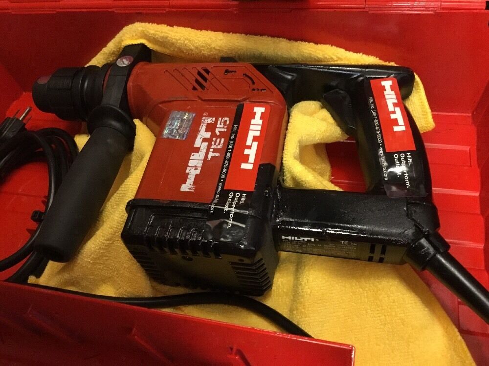 HILTI TE 15, PREOWNED, FREE THERMO, BITS, LOT OF EXTRAS