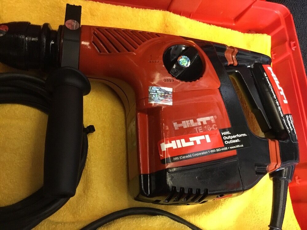 HILTI TE 16-C PREOWNED, FREE LASER METER, BITS, A LOT OF EXTRAS