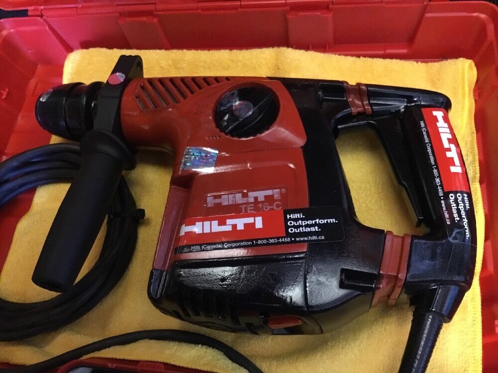 HILTI TE 16-C PREOWNED, FREE LASER METER, BITS, A LOT OF EXTRAS