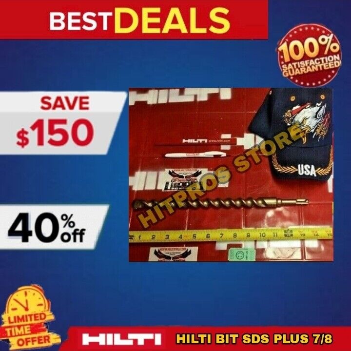 HILTI BIT SDS MAX 7/8" X 13" PREOWNED,