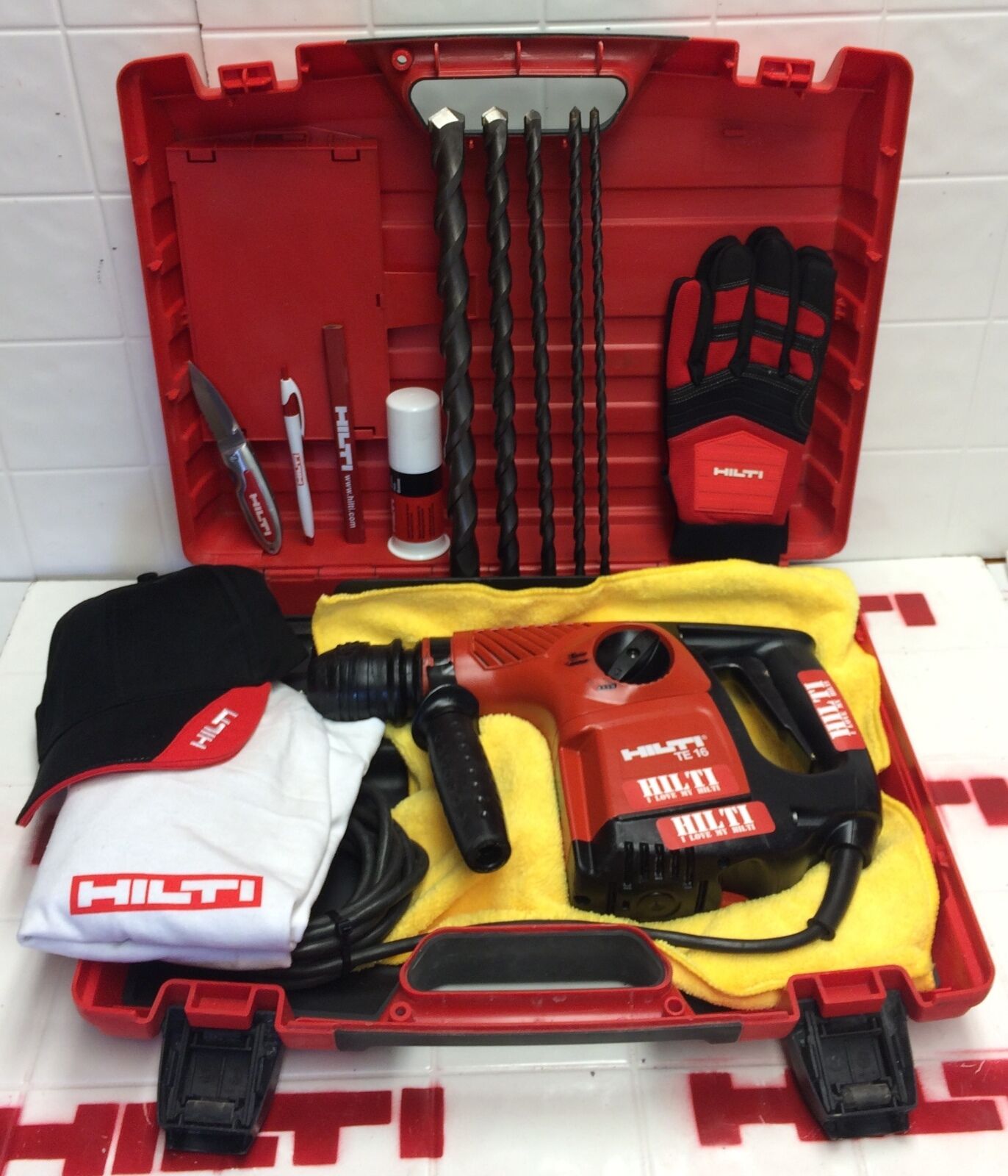 HILTI TE 16, PREOWNED, STRONG, FREE BITS, HILTI EXTRS,