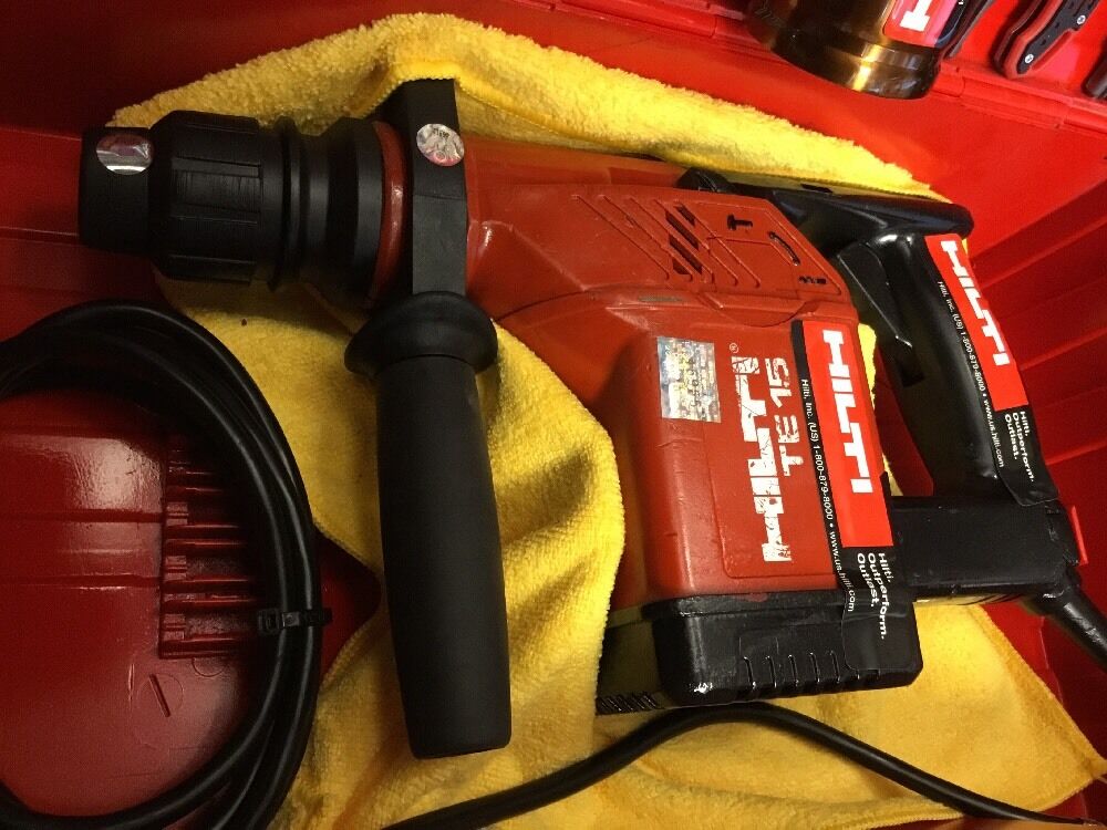 HILTI TE 15, PREOWNED, FREE THERMO, BITS, LOT OF EXTRAS
