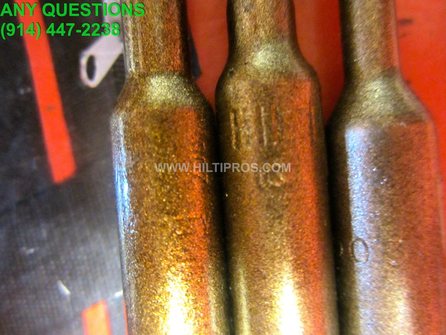 HILTI TE-C 1/4" X 7", SET OF 3, PREOWNED, MINT CONDITION, FREE PENCIL, FAST SHIP