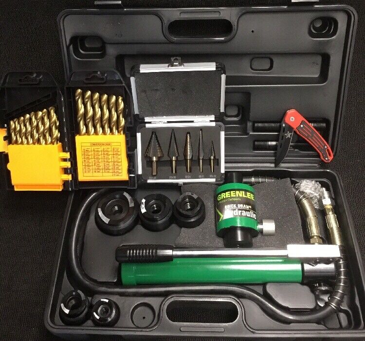 GREENLEE STYLE HYDRAULIC PUMP SET, NEW, KNOCKOUT SET,