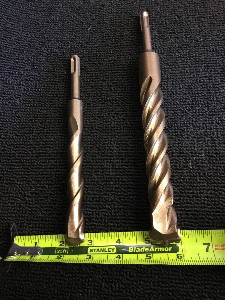 HILTI - DEWALT BITS SDS PLUS 1" X 10" AND 3/4" X 8" PREOWNED,