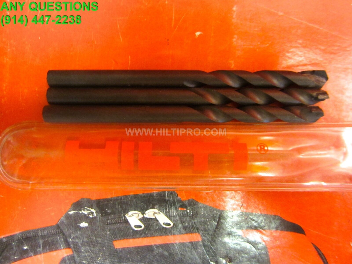 HILTI 1/4" X 4" PERCUSSION MASONRY BIT (SET OF 3), FREE PENCIL