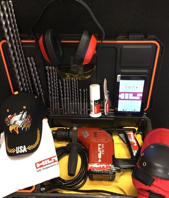 HILTI TE 15, GREAT CONDITION,FREE TABLET, BITS, EXTRAS