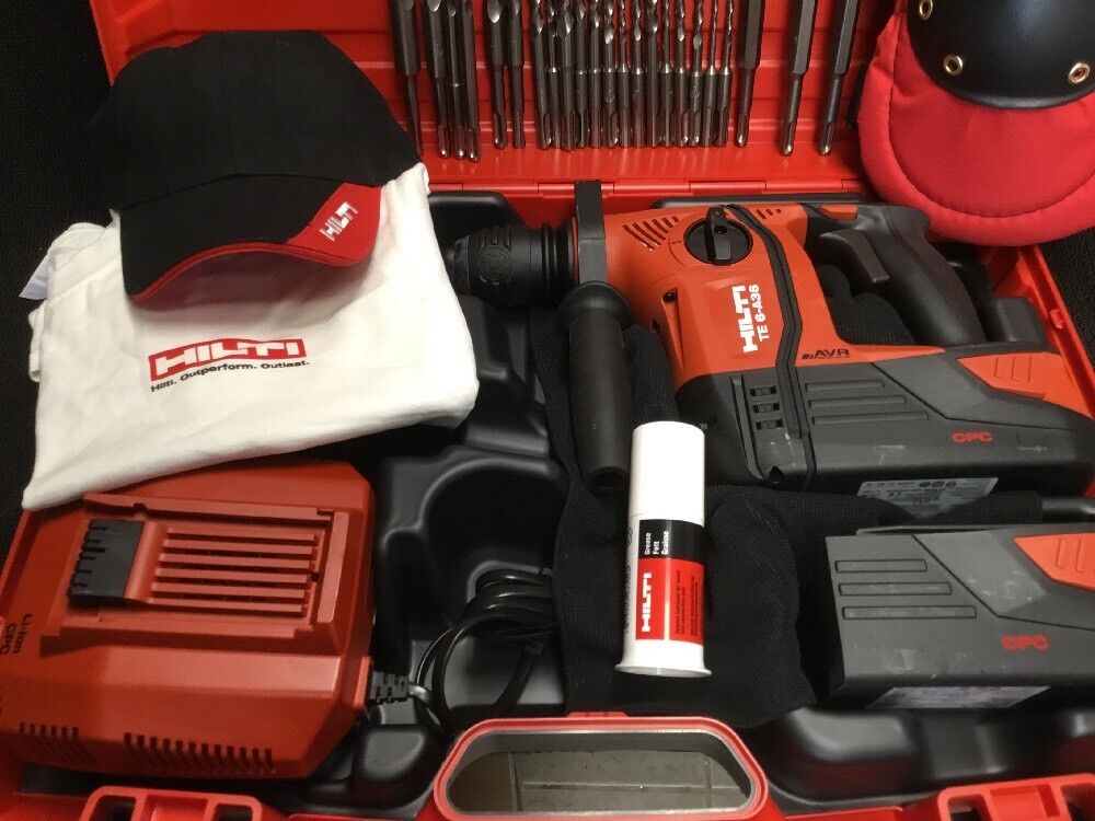 HILTI TE 6 A-36 HAMMER DRILL, NEW, FREE KNIFE SET, BITS, EXTRAS, FAST SHIP