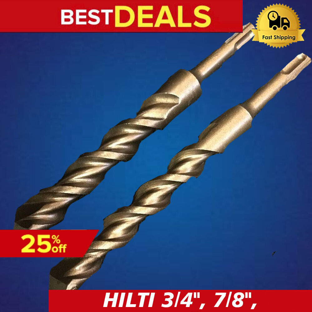 HILTI - DEWALT SET OF BITS SDS PLUS 3/4", 7/8", PREOWNED, FREE HAT,