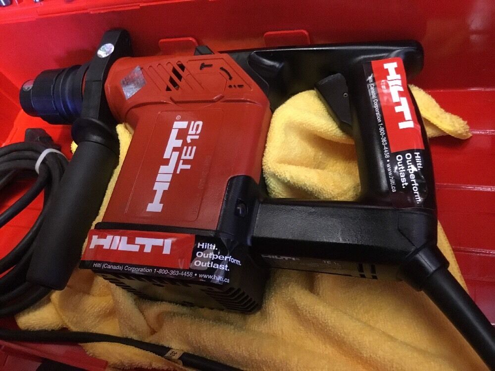 HILTI TE 15, EXCELLENT CONDITION, FREE LASER METER, BITS, AND EXTRAS