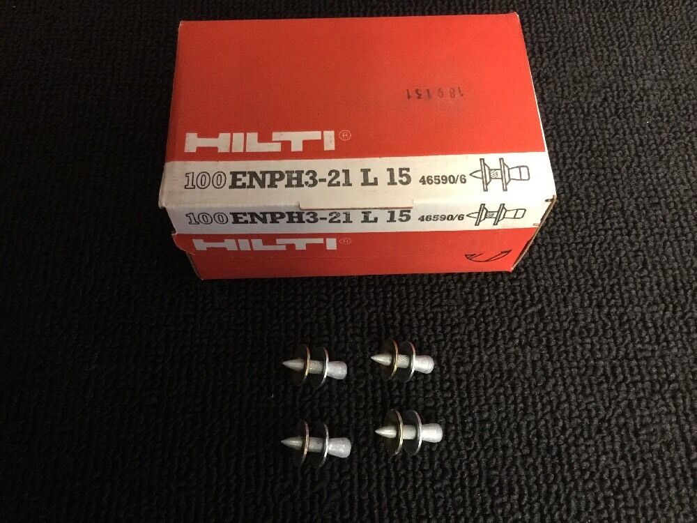 HILTI SHEET METAL 1" NAILS (100X) ENPH3-21, NEW, FREE HAT