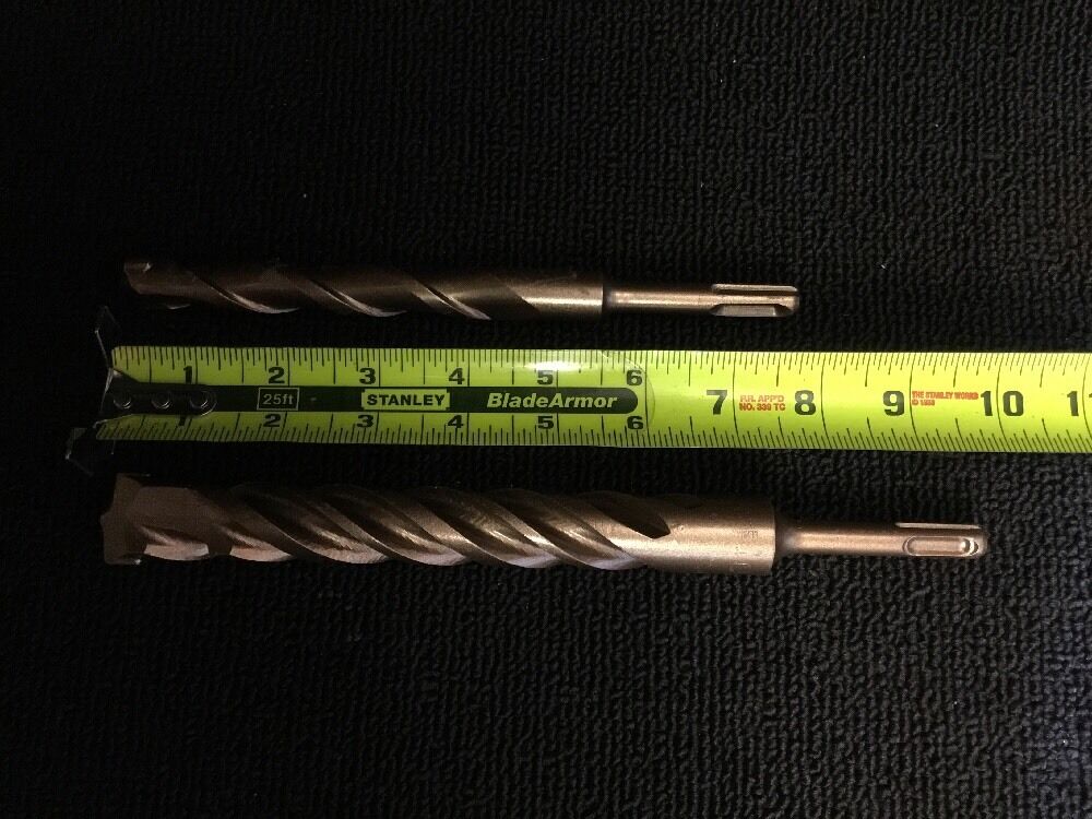 HILTI - DEWALT BITS SDS PLUS 1" X 10" AND 3/4" X 8" PREOWNED,