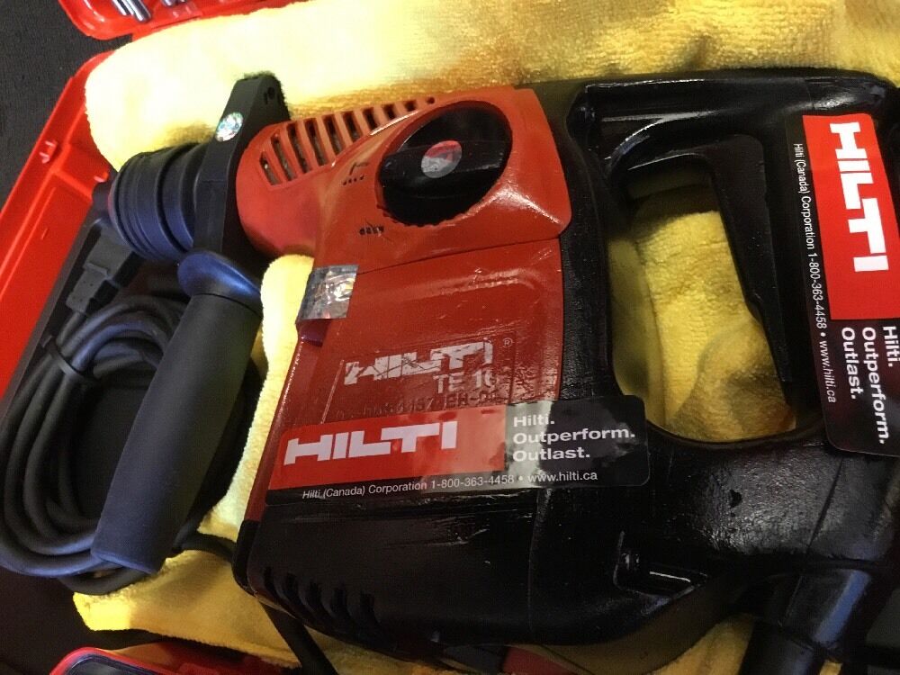 HILTI TE 16, PREOWNED, FREE ANGLE GRINDER, BITS, EXTRAS