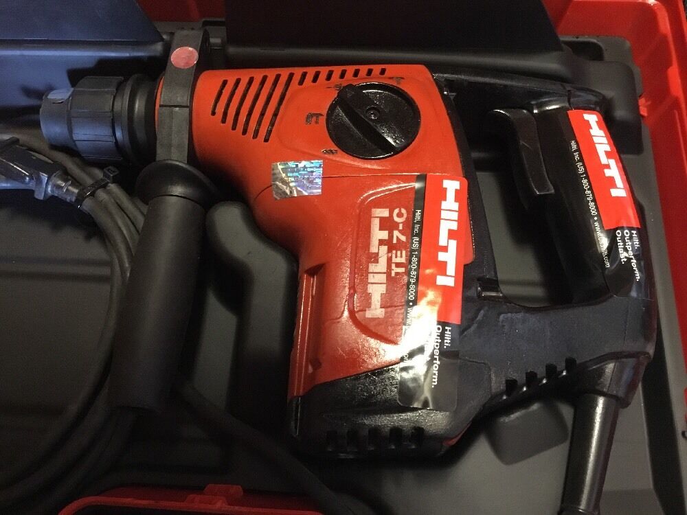 HILTI TE 7-C DRILL, PREOWNED, FREE LASER METER, BITS