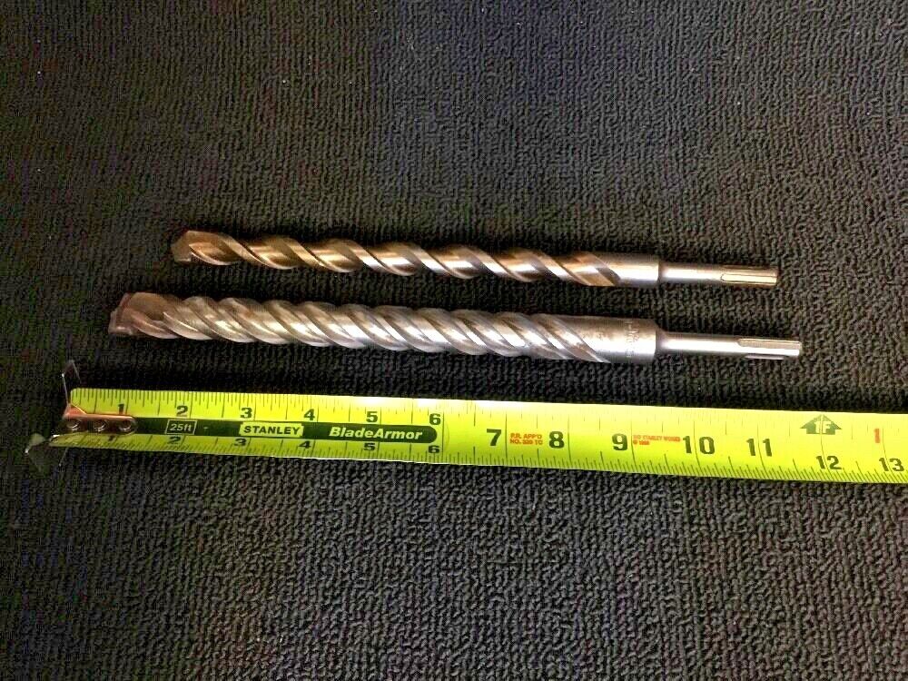 HILTI - DEWALT BITS SDS PLUS 7/8" X 12" AND 5/8" X 11" PREOWNED, HAT