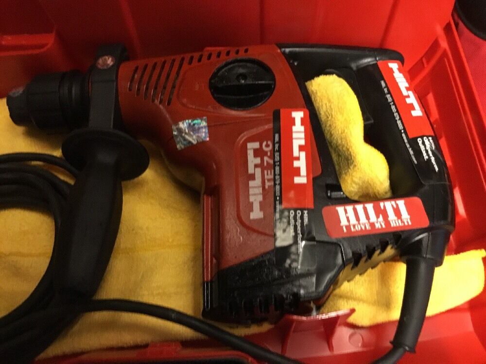 HILTI TE 7-C, PREOWNED, FREE MUG, BITS AND CHISELS, PLUS EXTRAS