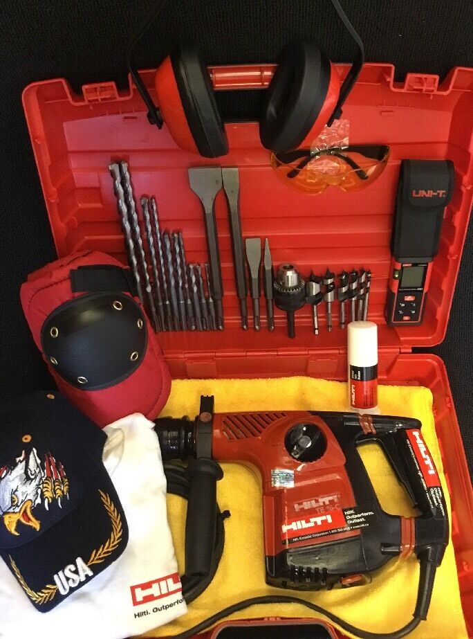 HILTI TE 16-C PREOWNED, FREE LASER METER, BITS, A LOT OF EXTRAS