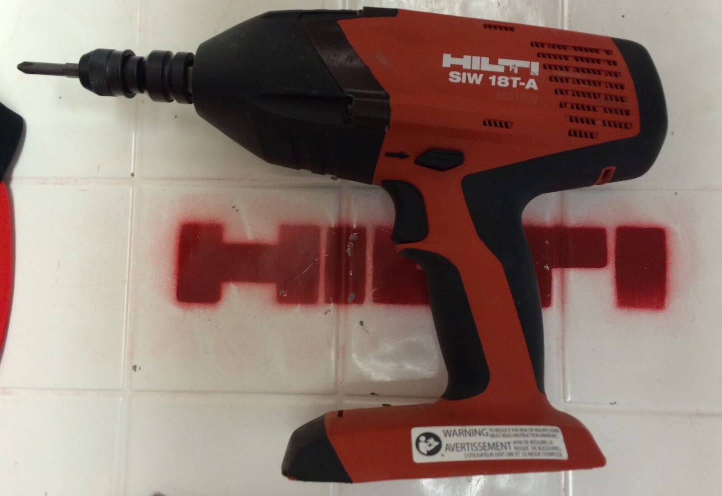 HILTI SIW 18T-A IMPACT DRILL (TOOL ONLY), PREOWNED, FREE HAT