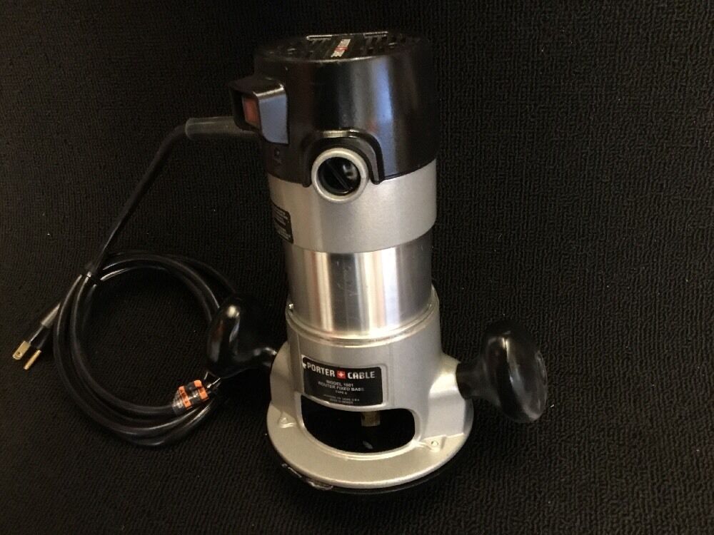 PORTER CABLE 1001 ROUTER FIXED BASE PREOWNED, FREE THERMO, EXTRAS, FAST SHIP