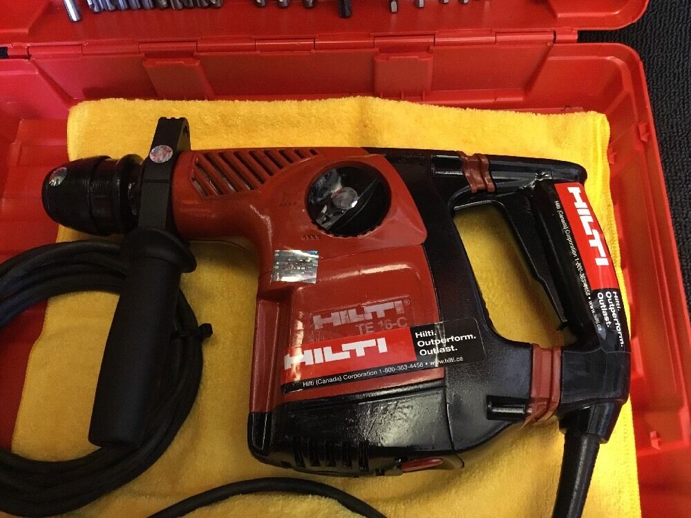 HILTI TE 16-C PREOWNED, FREE LASER METER, BITS, A LOT OF EXTRAS